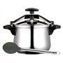 Fagor Clásica Bombe Autocuiseur à induction 8 l en acier inoxydable 18/10 Tous types de plaques de cuisson Fond diffuseur thermi