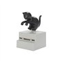 Balvi Distributeur de Cure-Dents Frisky Couleur Noir Distributeur de Cure-Dents en Forme de Chat Plas