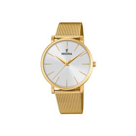 Montre FESTINA pour Femme F20476/1 Boyfriend Boîtier en Acier Inoxydable Doré Bracelet en Acier Inoxydable Doré