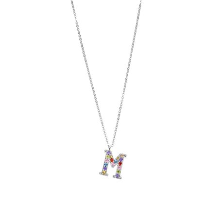 Lotus Collier en argent LP3426-1/M - Taille unique - Métal non précieux - Pas une pierre précieuse