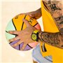 Lotus Montre pour Homme 18974/5 Chrono Boîtier en Fibre de Carbone Noir Bracelet en Caoutchouc Jaune