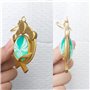Genshin Porte-clés lumineux en forme de clé Inazuma Anémo Porte-clés doré Figurine de jeu Porte-clés Pendentif Personnage Genshi