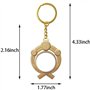 Genshin Porte-clés lumineux en forme de clé Inazuma Anémo Porte-clés doré Figurine de jeu Porte-clés Pendentif Personnage Genshi