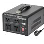 Yinleader 3000VA 110 V Convertisseur de tension USA transformateur toroïdal 3000W – Entrée : 110 V ou 220 V - Sortie : 110 V et
