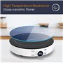 Aigostar Cookmate - Plaque à induction portable de 2000W. Design rond exclusif , 9 niveaux de puissance, minuterie avec arrêt. C
