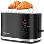 Aigostar Energy - Grille-Pain 2 Fentes Extra Larges avec Support Viennoiseries