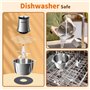 Aigostar Flor - Hachoir électrique avec bol en acier inoxydable de 1.8L et 4 lames en acier inoxydable, Hachoir à Viande de 500W