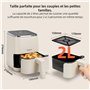 Friteuse à air avec 8 programmes et écran tactile LED