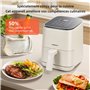 Aigostar - Air Fryer 2L, Friteuse à air avec 8 programmes et écran tactile LED, Réglage du temps et de la température, Grille am