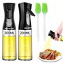 Aigostar 2 pièces de pulvérisateur d'huile en verre
