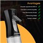 Aigostar 2 pièces de pulvérisateur d'huile en verre, 200 ml pulvérisateur d'huile de cuisine, avec 2 accessoires de pinceau en s