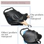 Pare Soleil Poussette Universelle Anti-UV UPF50+ Canopy Auvent de Poussette Réglable Poussette protection soleil Housse de Solei