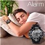 BANGLIN 10 ATM Lumineux Imperméable Plongée sous-Marine Eau Montre avec Chronomètre et Fonctions d'alarme, Soutien Double Fuseau