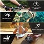 BANGLIN 10 ATM Lumineux Imperméable Plongée sous-Marine Eau Montre avec Chronomètre et Fonctions d'alarme, Soutien Double Fuseau