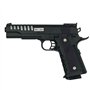 Saigo Defense Pistolet à Billes Airsoft 1911 SG00060-Modèle à Ressort-rechargement Manuel/Coup par Coup-Couleur : Noir-matière:P