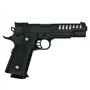 Saigo Defense Pistolet à Billes Airsoft 1911 SG00060-Modèle à Ressort-rechargement Manuel/Coup par Coup-Couleur : Noir-matière:P