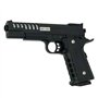Saigo Defense Pistolet à Billes Airsoft 1911 SG00060-Modèle à Ressort-rechargement Manuel/Coup par Coup-Couleur : Noir-matière:P