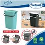 Tontarelli - Set de 2 poubelles MODA 10L sauge avec anse