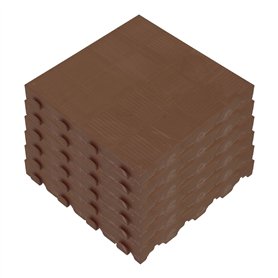 Lot de 6 unités. dallage pour sol extérieur COMBI collection marron