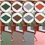 Lot de 6 unités. dallage pour sol extérieur COMBI collection marron