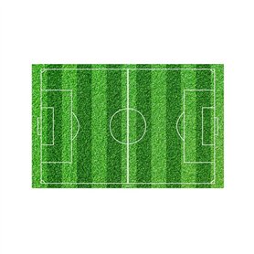 dekora - Feuille Comestible Rectangulaire 20x30 cm Football – Décoration de Gâteau Sans Gluten