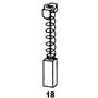 Balais de charbon 0706 pour outils électroportatifs Ryobi - 5