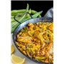 Menax - Poêle à Paella - Plat à Paëlla - Acier Émaillé Vitrifié - Revêtement Antiadhésif - 28 cm