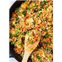 Menax - Poêle à Paella - Plat à Paëlla - Acier Émaillé Vitrifié - Revêtement Antiadhésif - 28 cm