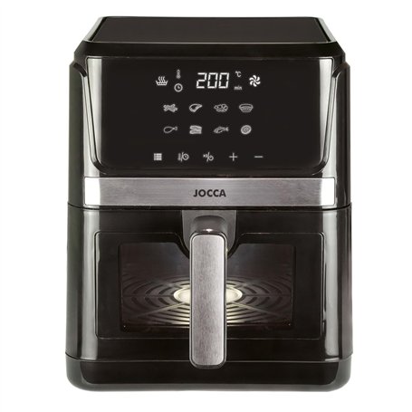 JOCCA Friteuse à air chaud 7 l | Friteuse sans huile grande capacité | Air Fryer 7 litres | Minuteur | Température réglable | Éc