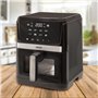 JOCCA Friteuse à air chaud 7 l | Friteuse sans huile grande capacité | Air Fryer 7 litres | Minuteur | Température réglable | Éc
