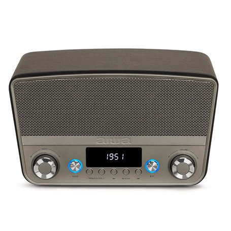 Aiwa BSTU-750BK Enceinte compacte Style Vintage (Actif