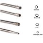 Hippotech Kit d'outils de réglage du carburateur pour Moteur de carburateur 2 Temps commun - Ensemble d'outils de réglage du car