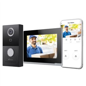 NIVIAN Interphone vidéo Intelligent WiFi Full HD pour extérieur avec écran Tactile