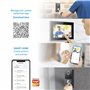 NIVIAN Interphone vidéo Intelligent WiFi Full HD pour extérieur avec écran Tactile, Connexion à 2 Fils, contrôle Vocal Alexa/Goo