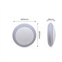 BarcelonaLED Fumagalli Applique extérieure et intérieure Plafonnier IP66 étanche au plafond ou au mur rond Ø275 mm Gris résine a