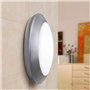 BarcelonaLED Fumagalli Applique extérieure et intérieure Plafonnier IP66 étanche au plafond ou au mur rond Ø275 mm Gris résine a