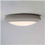 BarcelonaLED Fumagalli Applique extérieure et intérieure Plafonnier IP66 étanche au plafond ou au mur rond Ø275 mm Gris résine a