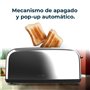 Cecotec Grille-pain vertical Toastin' time 850 Inox Long, 850 W de puissance, Double fente longue et large de 3,8 cm, Varillas S