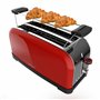 Cecotec Grille-pain Vertical 2 Fentes Longues Toastin' Time 1500 Rouge. 1500 W
