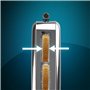 Cecotec Grille-pain Vertical 1 Fente Longue Toastin' time 850 Inox Long Lite. 850 W, 2 Tranches de Pain, Fente Large de 3,8 cm, 