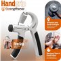Happymots - Hand Grip | Exerciseur de main réglable de 5-60kg | Renforcement des mains et des poignées | Renforcement des doigts