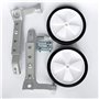 Mediawave Store - Paire de Roulettes Stabilisateurs pour Entraînement Vélo Taille 16" à 24" Pouces, Roues Universelles, Vélos av
