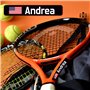 Nom des raquettes de padel. 9 Stickers avec drapeau et nom personnalisé pour équipement sportif : raquettes, raquettes et access
