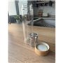 Recamania Bouteille isotherme avec filtre pour thé et infusions 500 ml en verre double - Convient pour l'eau