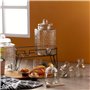 MGE - Bocal pour Produits Alimentaires - Sucrier/Salière en et Verre avec Couvercle et Cuillère - Récipient pour Aliments ou Épi