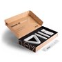 FITFIU Fitness SHAPES KIT - Pack de 4 accessoires sportifs : 1 kettlebell 2 dragonnes 2 haltères 2 disques coulissants 1 élastiq