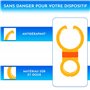 Support Telephone Velo Appartement Home Trainer Tapis de Course Universel Convient aux Smartphones jusqu'a 7,6" Jaune