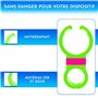 Support Telephone Velo Appartement Home Trainer Tapis de Course Universel Convient aux Smartphones jusqu'a 7,6" Vert