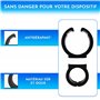 Support Telephone Velo Appartement Home Trainer Tapis de Course Universel Convient aux Smartphones jusqu'a 7,6" Noir