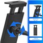 Support Tablette Voiture Tableau de Bord Pare Brise Ventouse valable pour Tous Les Types de tablettes PC